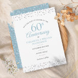 60th Anniversary Hearts Confetti Save the Date Announcement Postcard<br><div class="desc">Designed to coordinate with our 60th Anniversary Hearts Confetti collection. Featuring delicate hearts confetti. Personalise with your special sixty years diamond anniversary save the date information in chic lettering. Designed by Thisisnotme©</div>