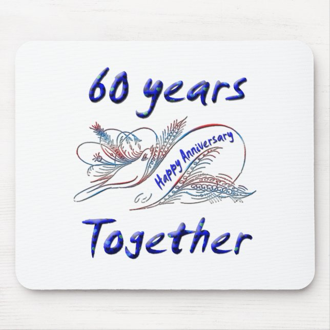 60th. Anniversary Mouse Pad (Front)