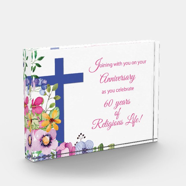 60th Anniversary, Nun, Religious Life Cross Award (Left)