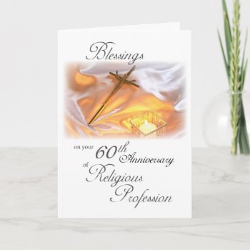60th Anniversary Of Religious Life  For A Nun Card by sandrarosecreations at Zazzle