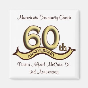 60th Anniversary Party Favors Magnet