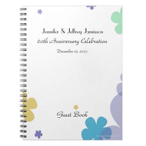 60th Anniversary Party Guest Book