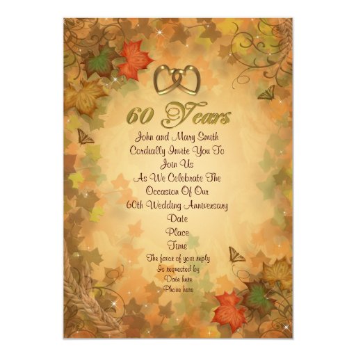 60Th Anniversary Party Invitations 7