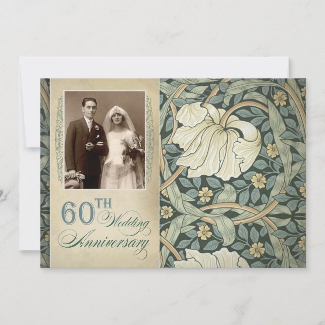 60th anniversary photo invitations (Front)