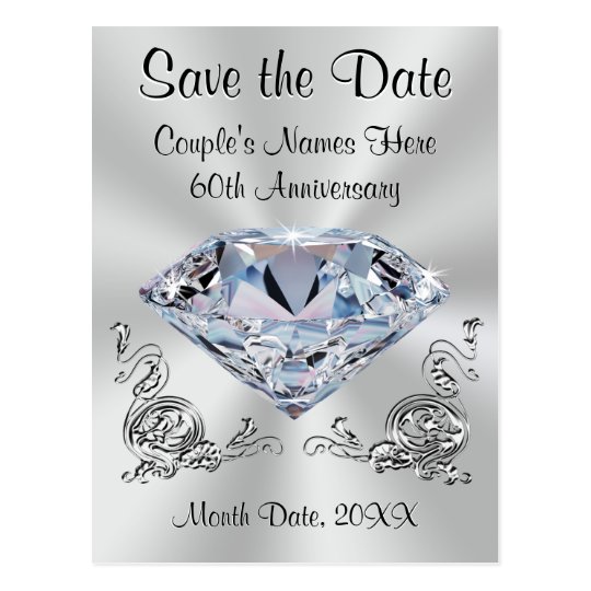 Save The Date Anniversary Templates 60th Anniversary Save The Date Cards Personalized Zazzle Com Save The Date Anniversary Templates 60th Anniversary Save The Date Cards Personalized Zazzle Com
