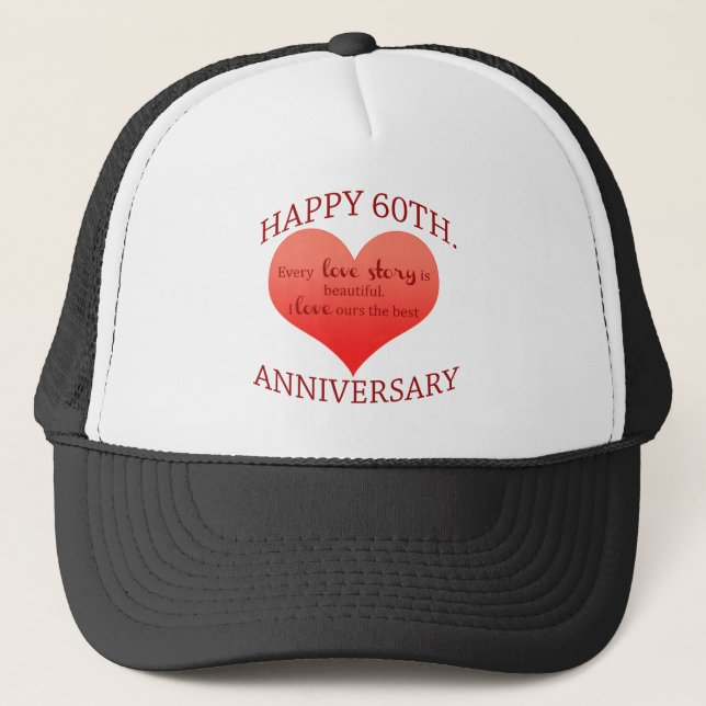 60th. Anniversary Trucker Hat (Front)