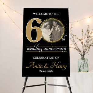 60th Anniversary Welcome sign or any 0 anniversary