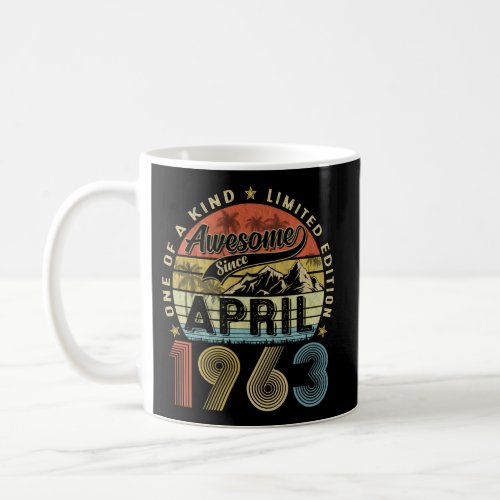 60Th Awesome Since April 1963 60 Coffee Mug