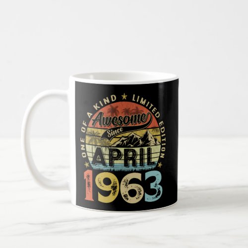 60Th Awesome Since April 1963 60 Coffee Mug