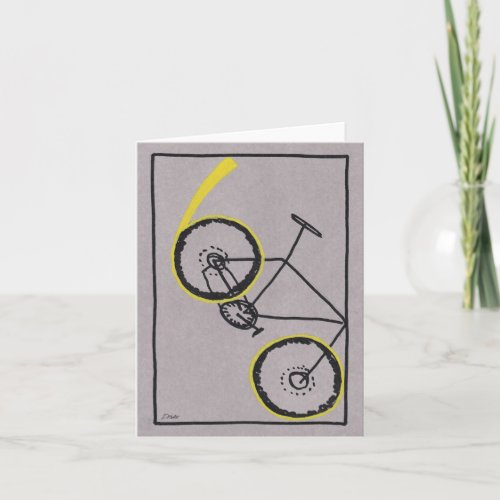 60th bike cyclist birthday  card