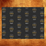 60th Birthday 1964 Black Gold Chic Elegant Tissue Paper<br><div class="desc">60th Birthday Chic 1964 Themed Black & Gold Elegant Tissue Paper. Celebrate the journey of the vintage years with our 60th Birthday 1964 Black and Gold Chic Elegant Tissue Paper. Wrapped in class and elegance, this high-quality tissue paper offers a fully personalized touch, reflecting the chic vibes of the birthday....</div>