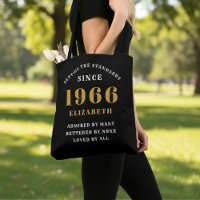 60th Birthday 1966 Black Gold For Her Personalized