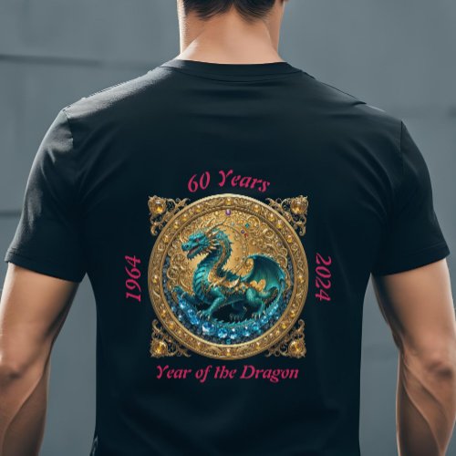 60th Birthday 2024 Chinese Year of the Dragon 1964 T_Shirt
