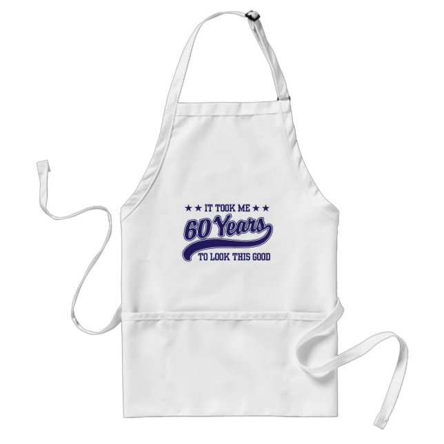60th Birthday Adult Apron (Front)