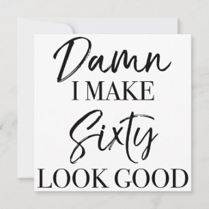 60th Birthday Attitude Card