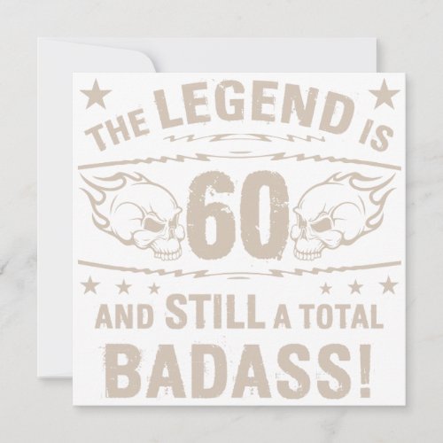 60th Birthday Badass Card