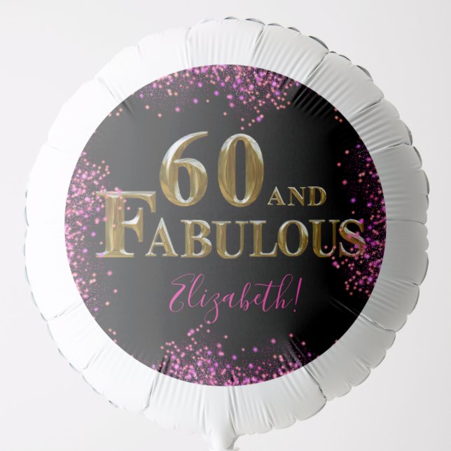 60th Birthday  Balloon (Front)