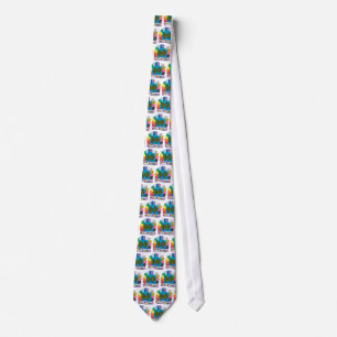 60th Birthday Balloons Happy Birthday Necktie
