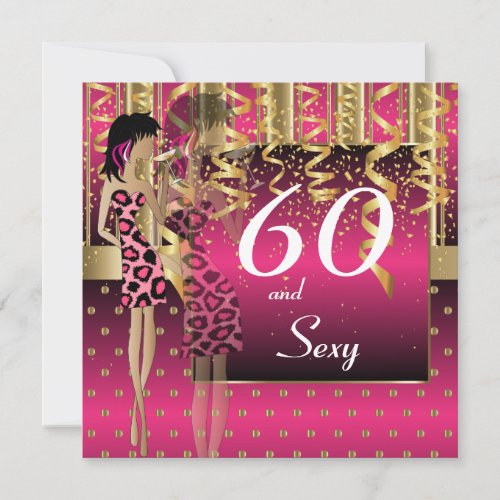 60th Birthday Bash Party Invitation