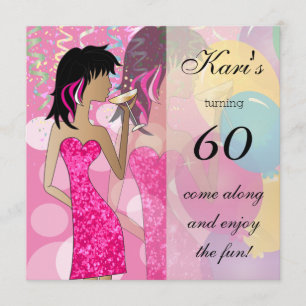 60th Birthday Bash Party Invitation