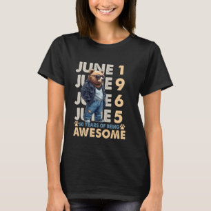 60th Birthday Bear Legends June 1965 60 Years Old  T-Shirt