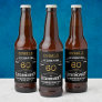 60th Birthday Black Gold  Legendary Funny Beer Bottle Label