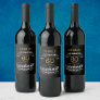 60th Birthday Black Gold  Legendary Funny Wine Label