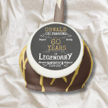 60th Birthday Black Gold Legendary Retro Cake Pops<br><div class="desc">Personalized elegant cake pops that are easy to customize for that special 60th birthday party. The retro black and gold design adds a touch of refinement to that special celebration.</div>