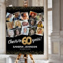 60th Birthday Black Gold Photo Party Foam Board
