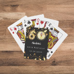 60th birthday black gold stars photo poker cards<br><div class="desc">Black background,  decorated with golden stars. Personalize and add a photo,  name,  age,  date. 

Make your 60th unforgettable—one detail at a time.</div>