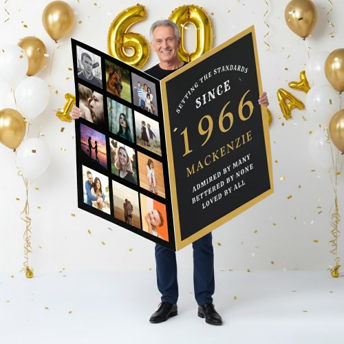 60th Birthday Born 1966 Photo Template Giant