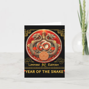 60th Birthday Born Snake Year 1965 Chinese Lunar N Card