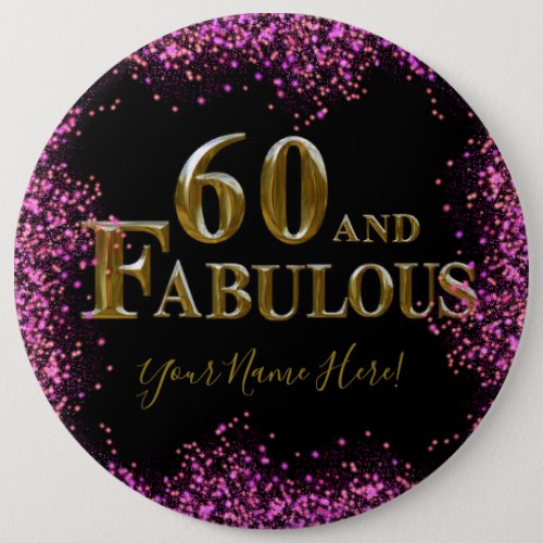 60th Birthday  Button