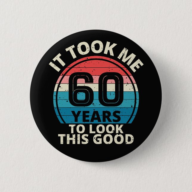 60th Birthday Button (Front)