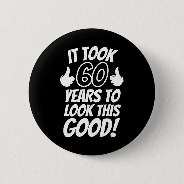 60th Birthday Button (Front)