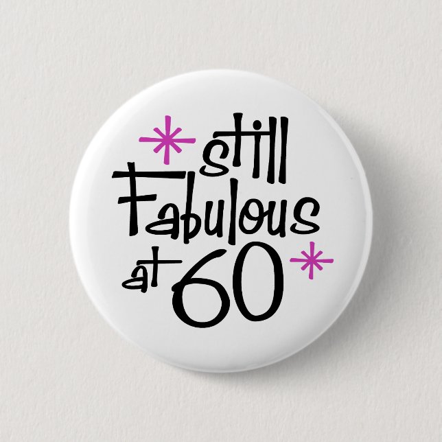 60th Birthday Button (Front)