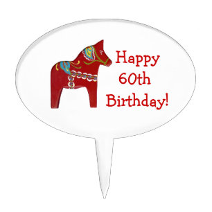 60th Birthday Cake Pick