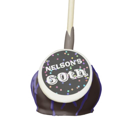 60th Birthday Cake Pops (Front)