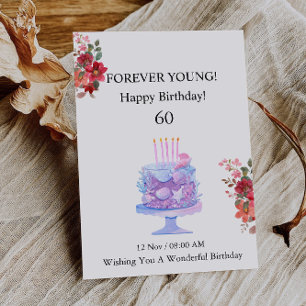 60th BIRTHDAY CARD