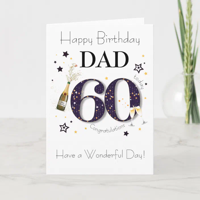 60th BIRTHDAY CARD 