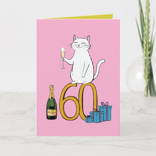 60th birthday cat celebration 60 years sixty