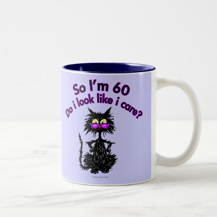 60th Birthday Cat Gifts Mug