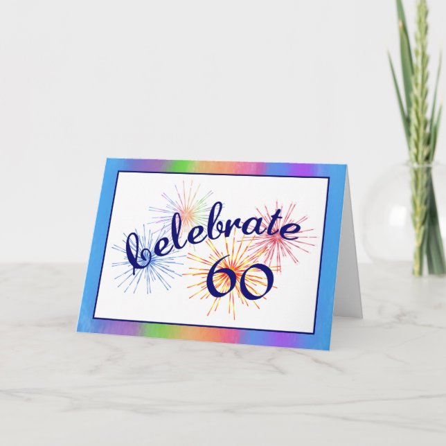60th Birthday Celebration Card (Front)