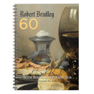 60th Birthday Celebration Customizable Guest Book
