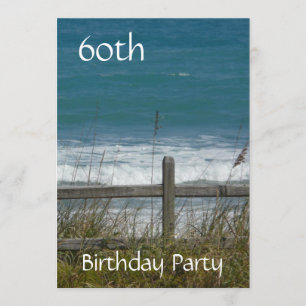 60th Birthday Celebration-Ocean/Male Invitation