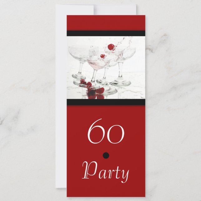 60th Birthday celebration party major CUSTOMIZE Invitation (Front)