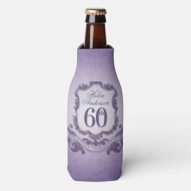60th Birthday Celebration Personalized Cooler (Bottle Front)