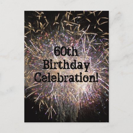 60th Birthday Celebration Postcard