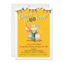 60th Birthday Cheers to 60 Years Mexican Fiesta