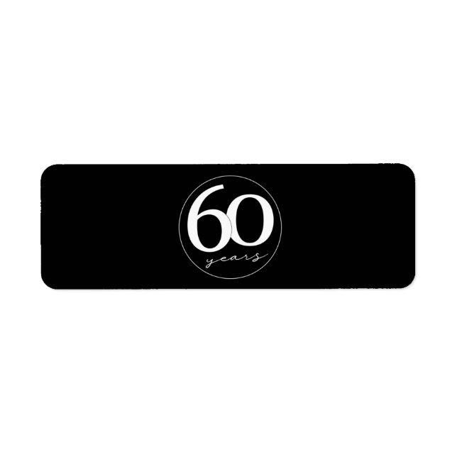 60th Birthday Cigar Seal Label Party Favor / Gift (Front)